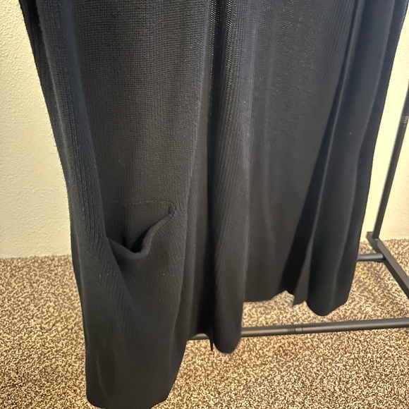 Black Ribbed Cardigan - Picture 4 of 4